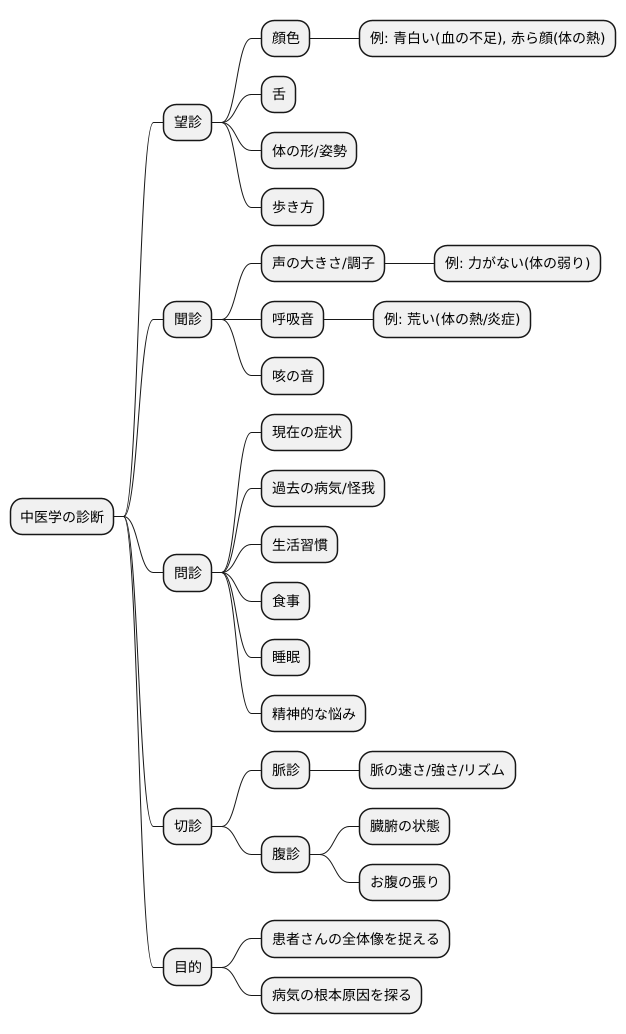 中医学の診断方法