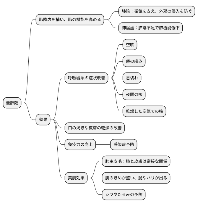 養肺陰の効果