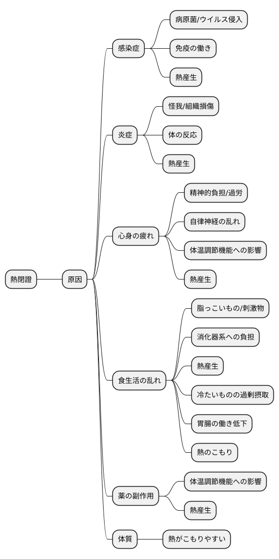 熱閉證の原因