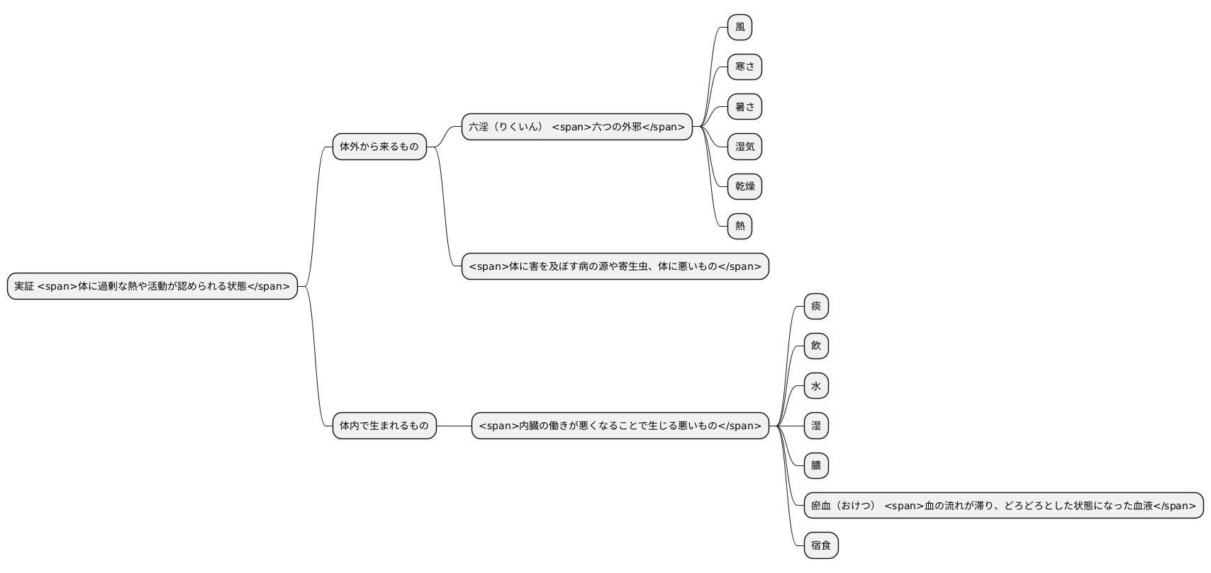 実証の原因