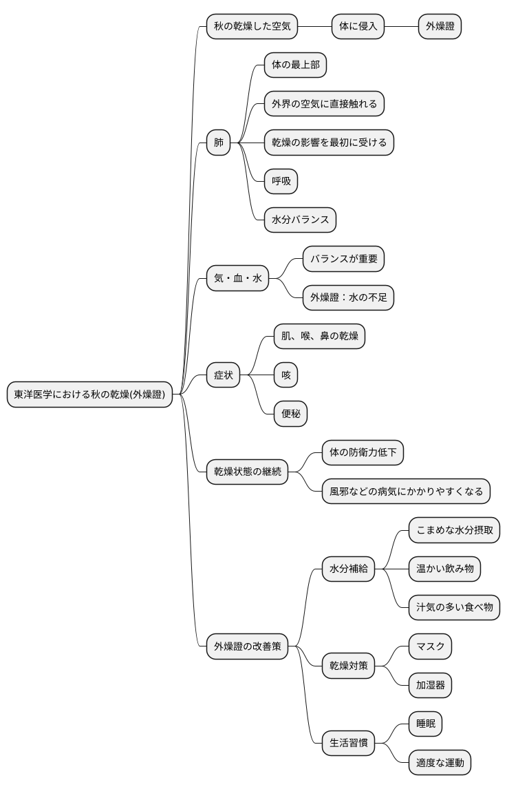 外燥證と体の関係