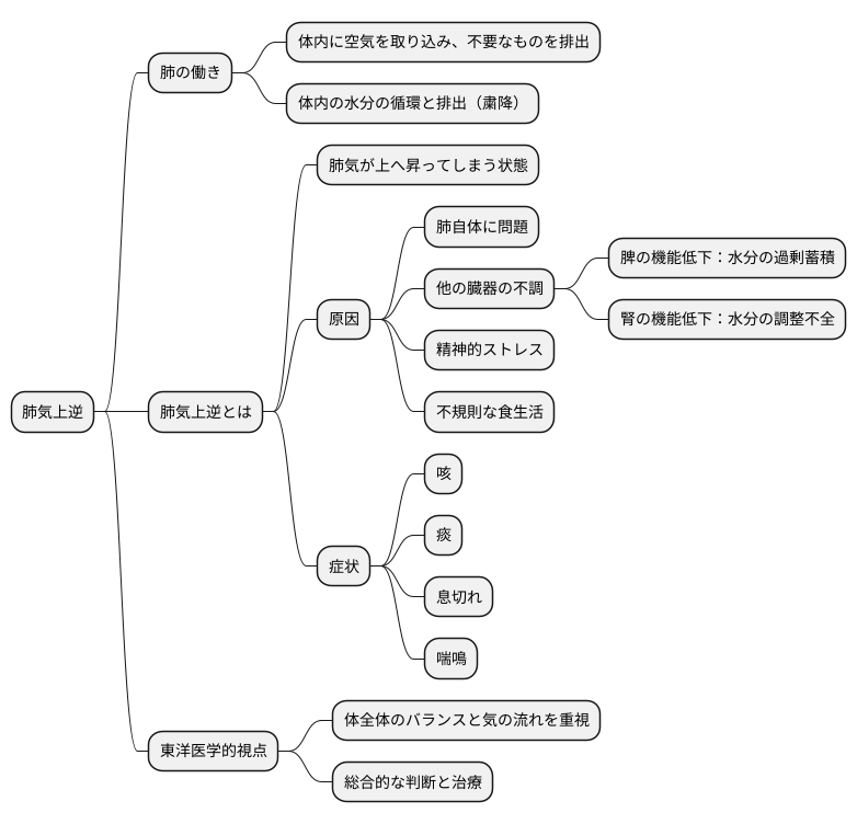 肺気上逆とは