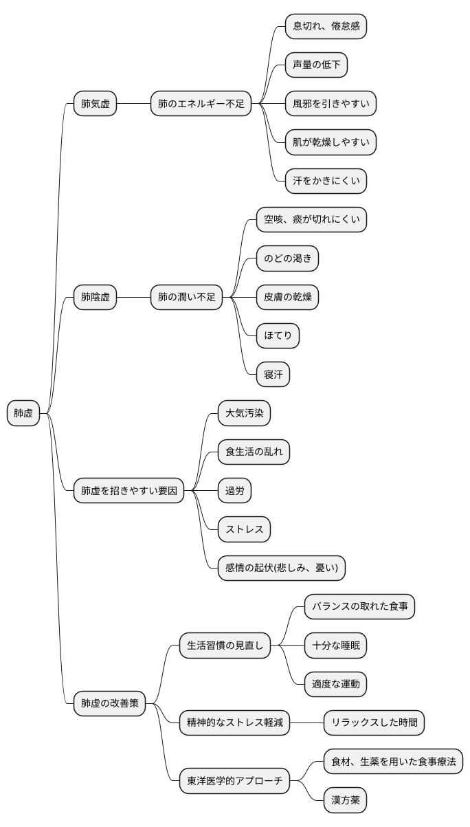 肺の虚弱とは