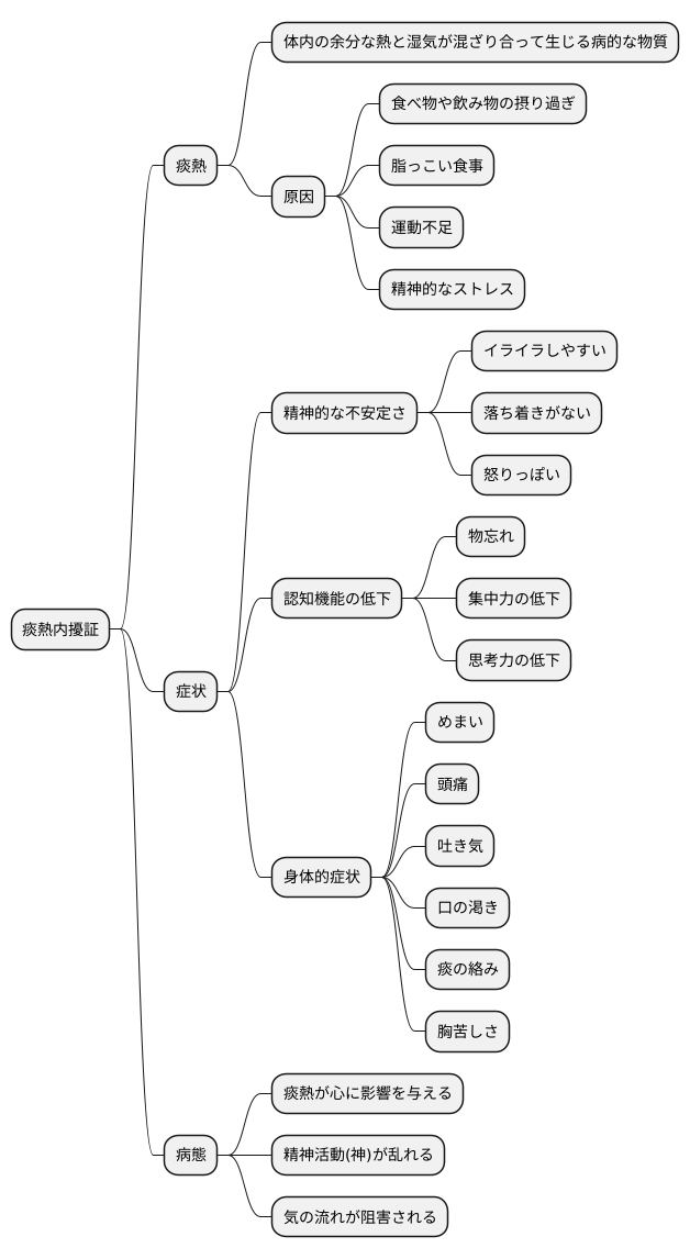 痰熱内擾証とは