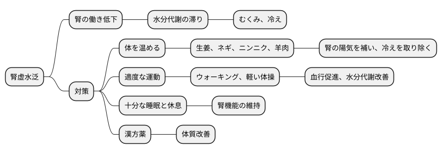 腎虚水泛の対策
