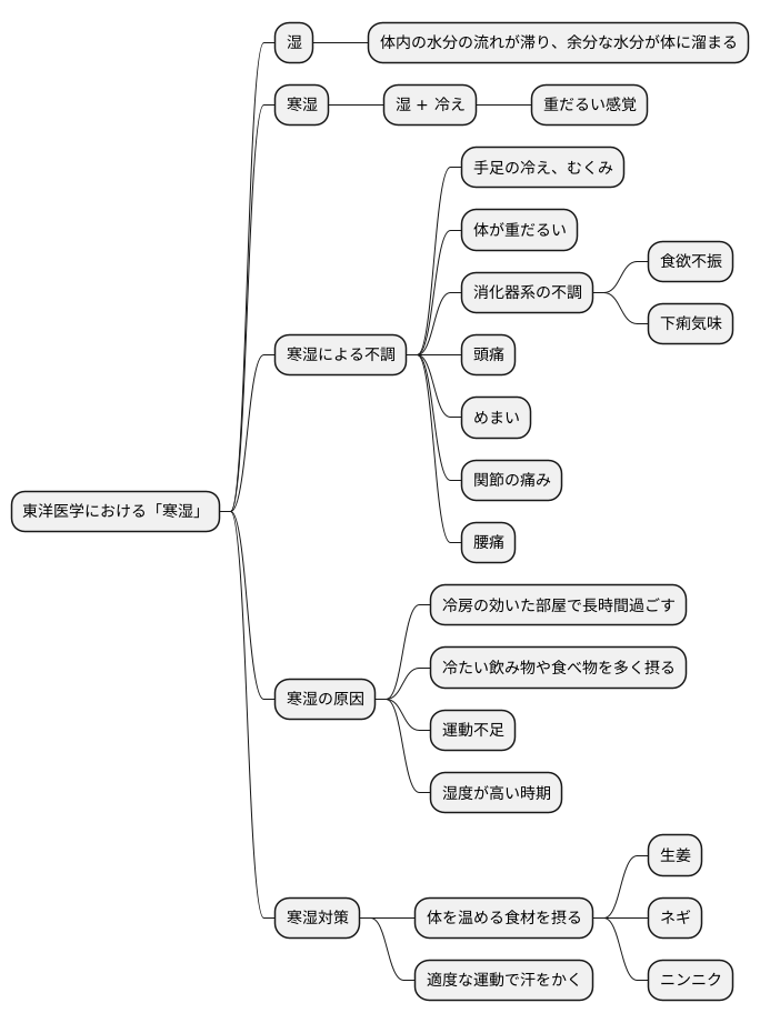 寒湿とは何か