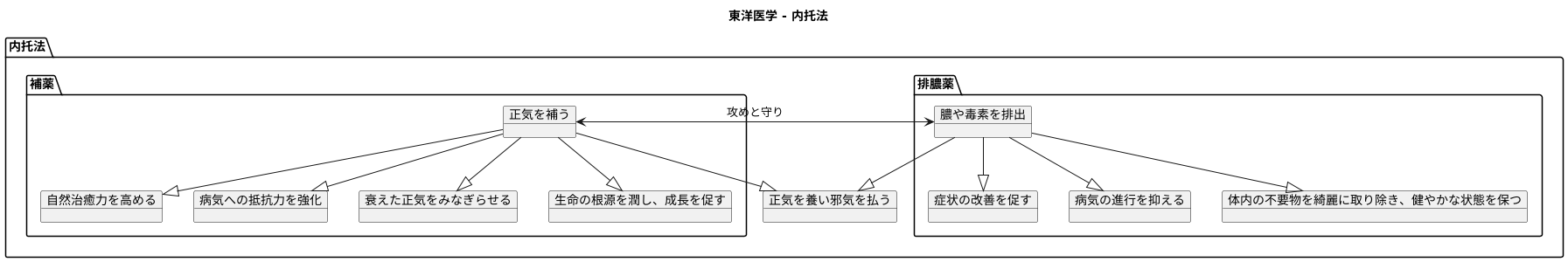 補薬と排膿薬の役割