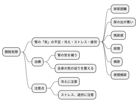 膀胱気閉とは