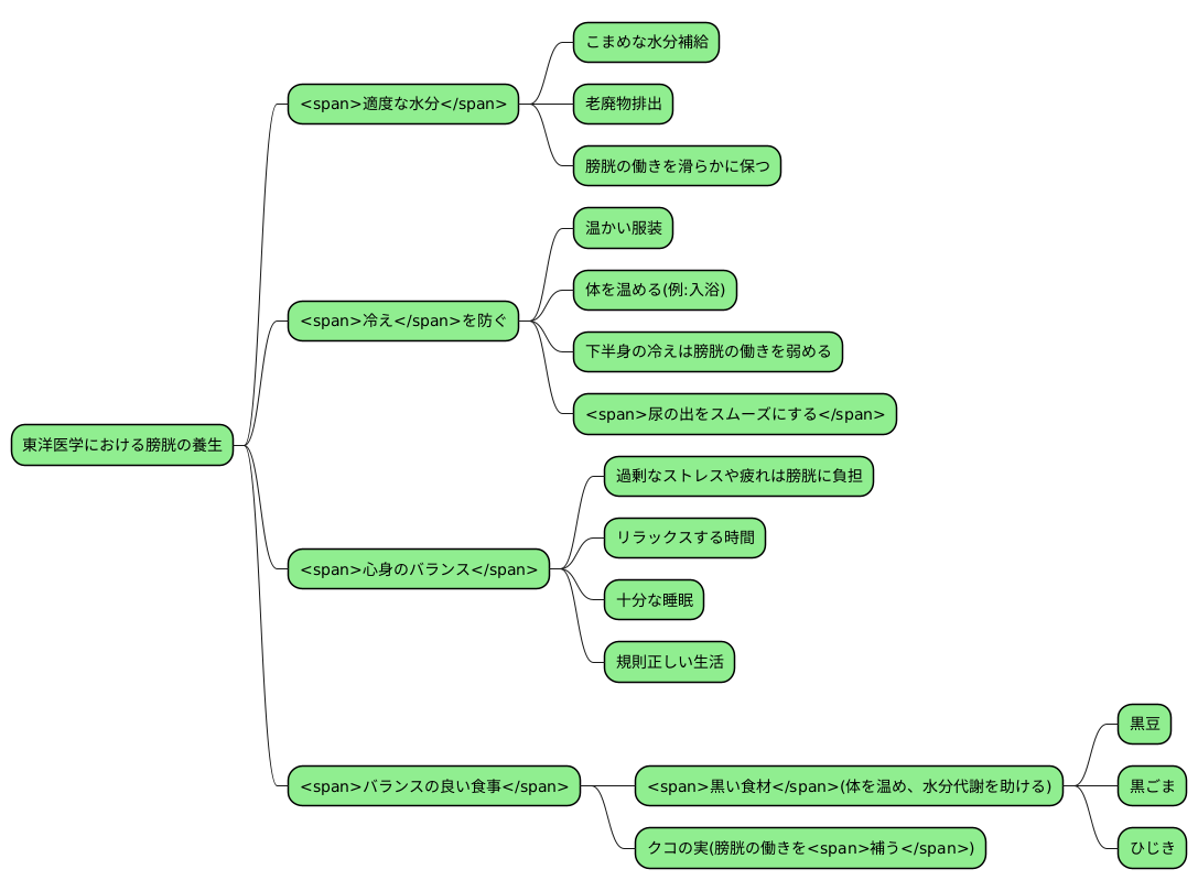 膀胱の健康維持