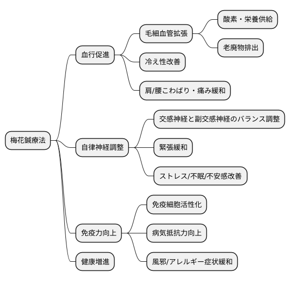 梅花鍼療法の作用と効果