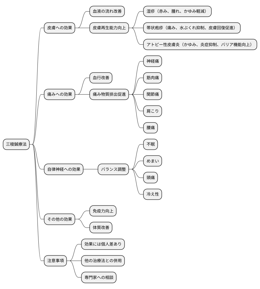 三稜鍼療法の適応症