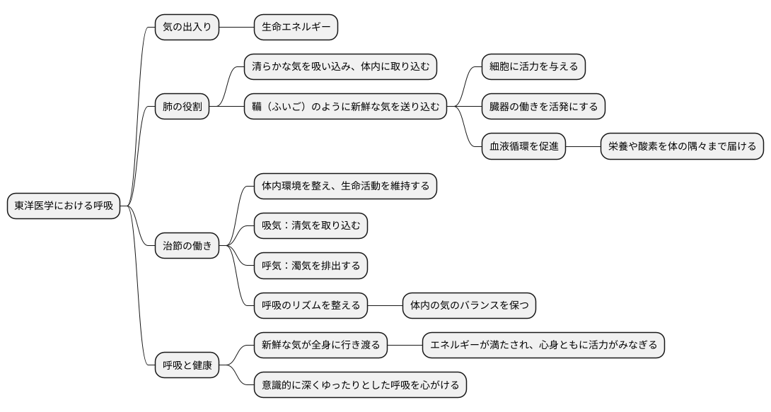 呼吸と気の巡り