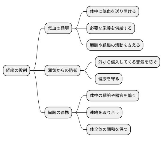 経絡の役割