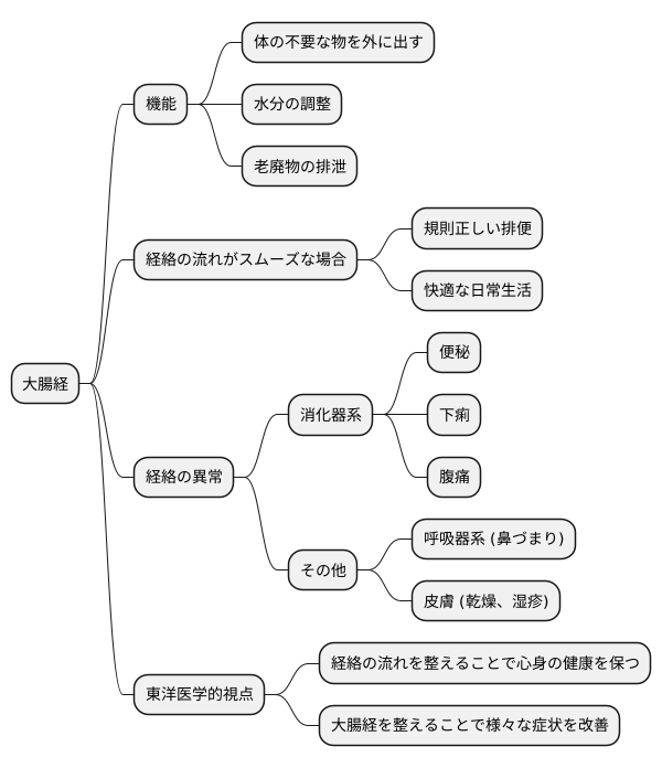 大腸経の働き