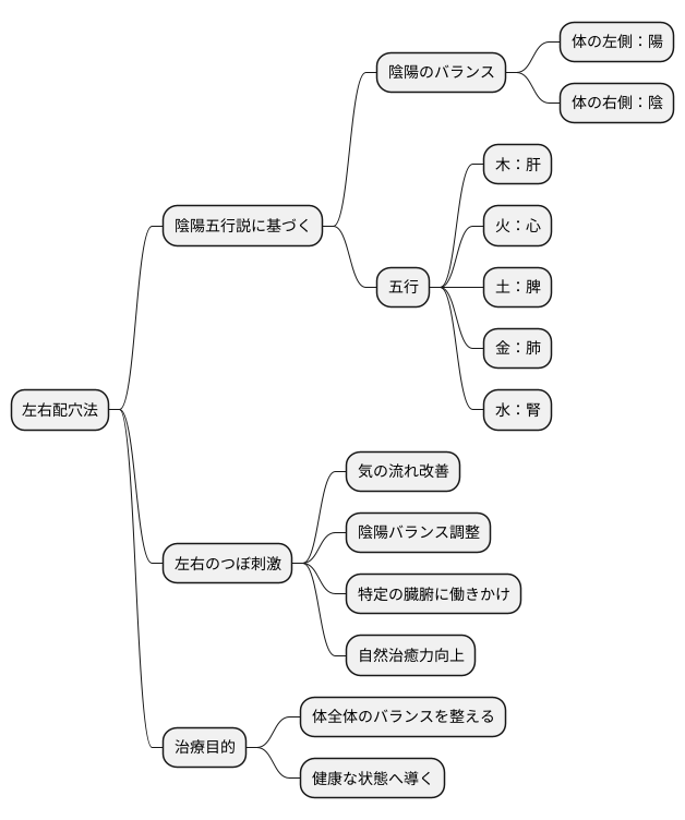 左右配穴法の理論的背景