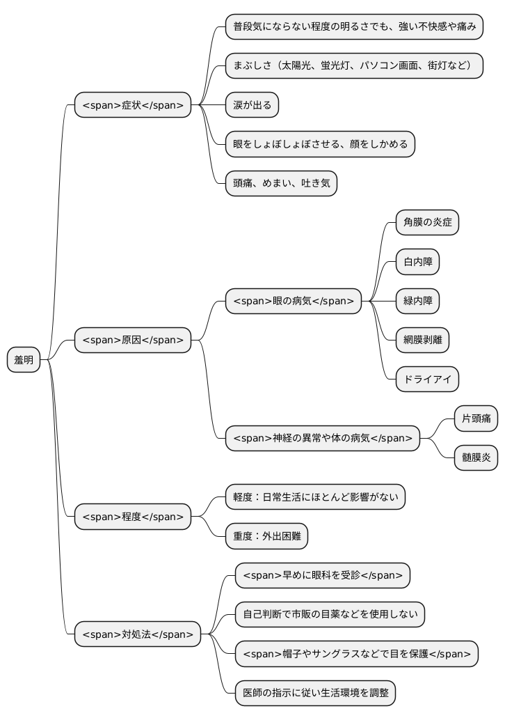 羞明とは何か