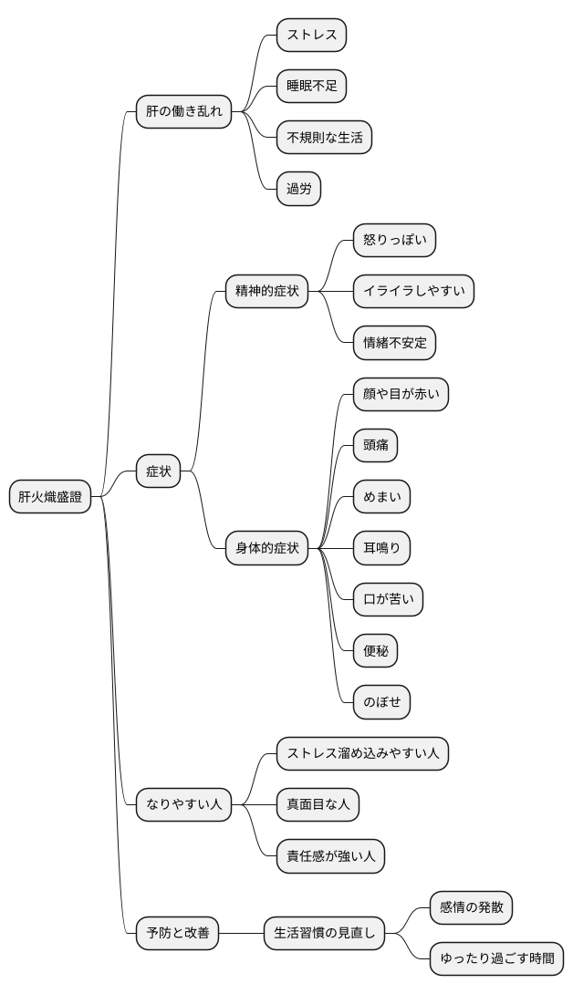 肝火熾盛證とは