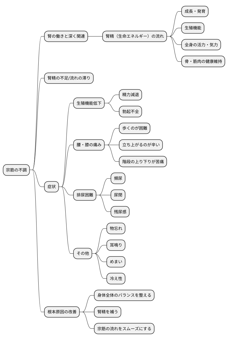 宗筋の不調と症状