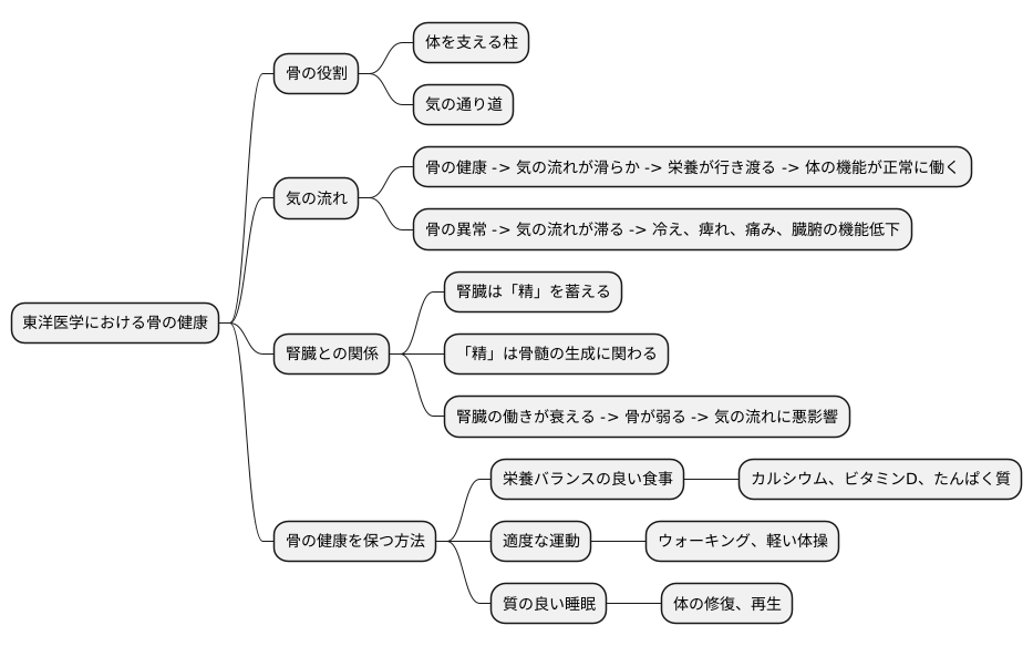 骨と気の流れ