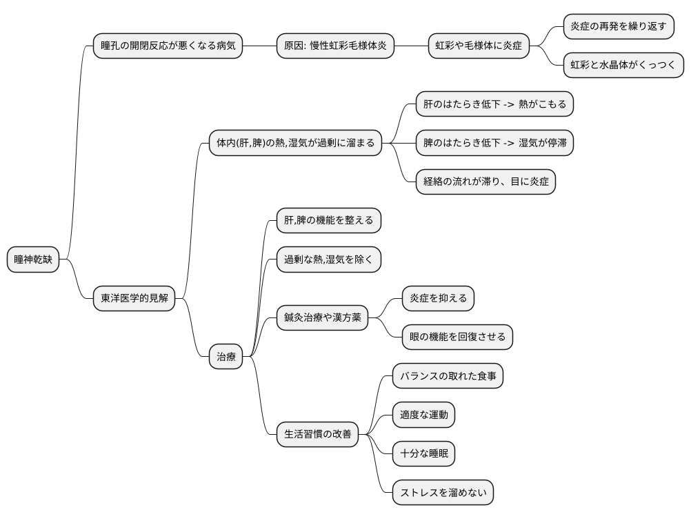 慢性虹彩毛様体炎との関連