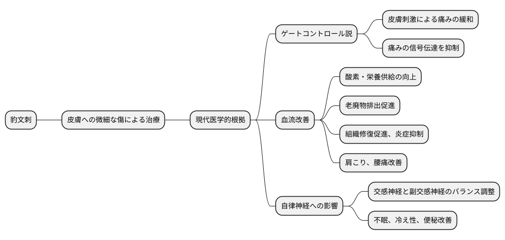 豹文刺の現代医学的解釈