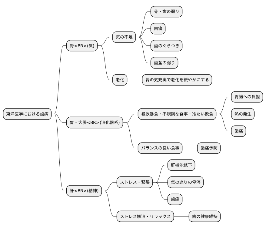 歯痛と体の関係