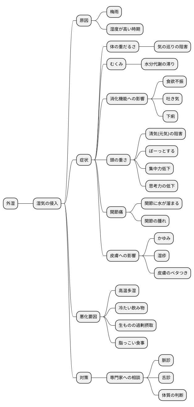外湿の症状