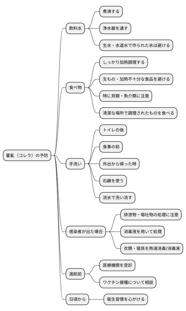 霍亂の予防
