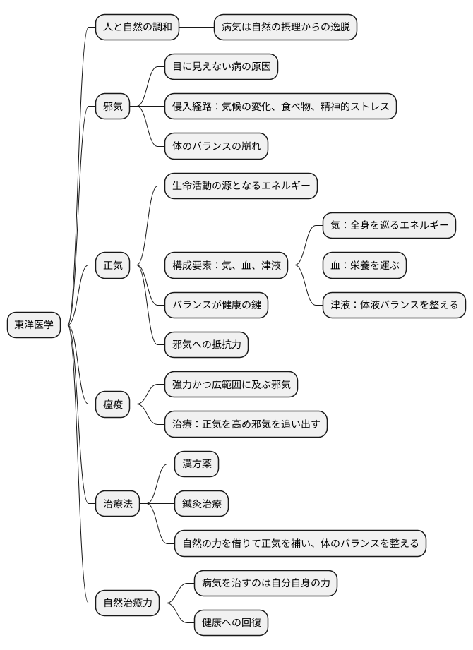 東洋医学における考え方