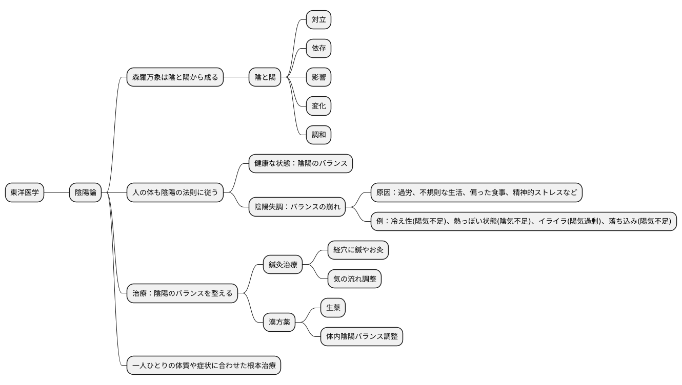 東洋医学における陰陽論