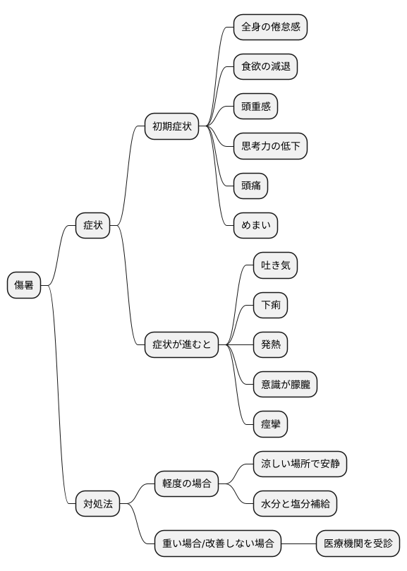 傷暑の症状