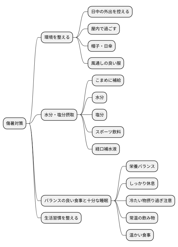 傷暑の予防