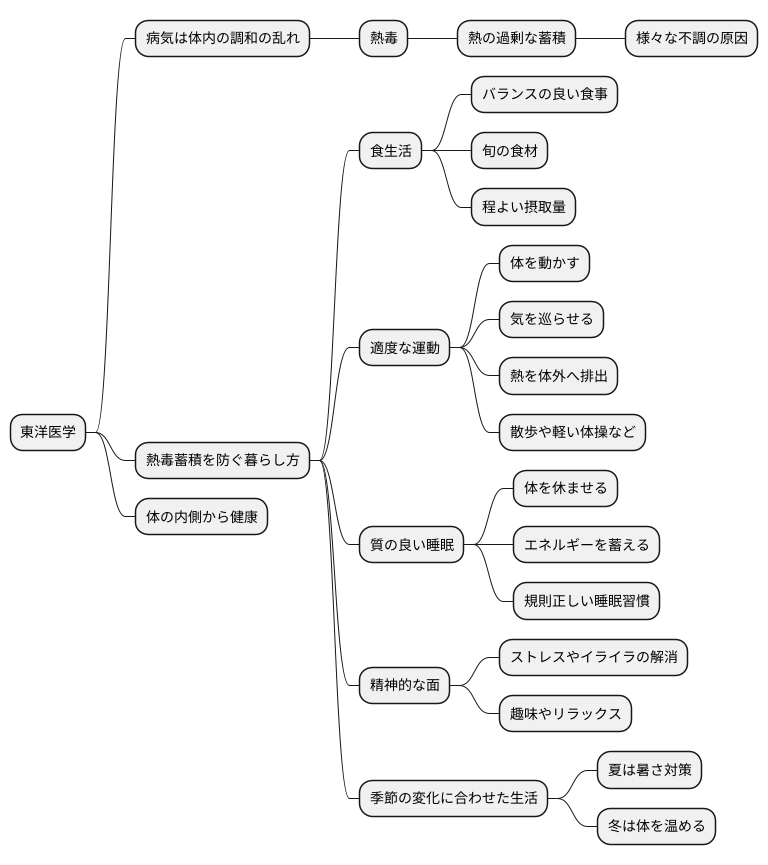 日常生活での熱毒対策