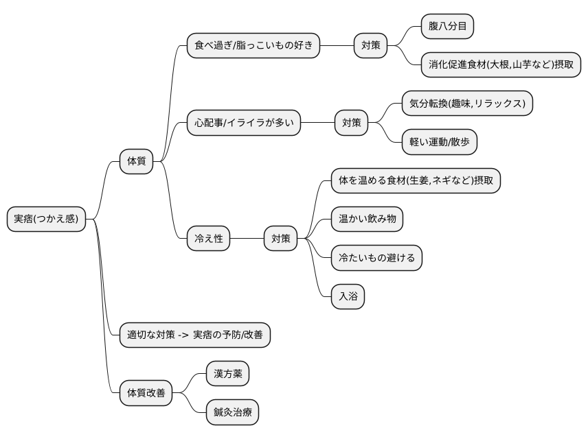 実痞になりやすい体質