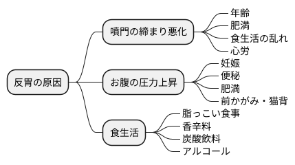 反胃の原因を探る