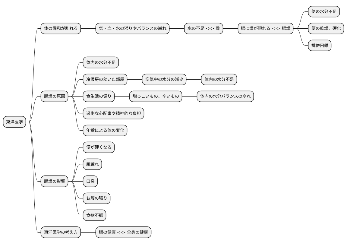 腸の乾燥とは