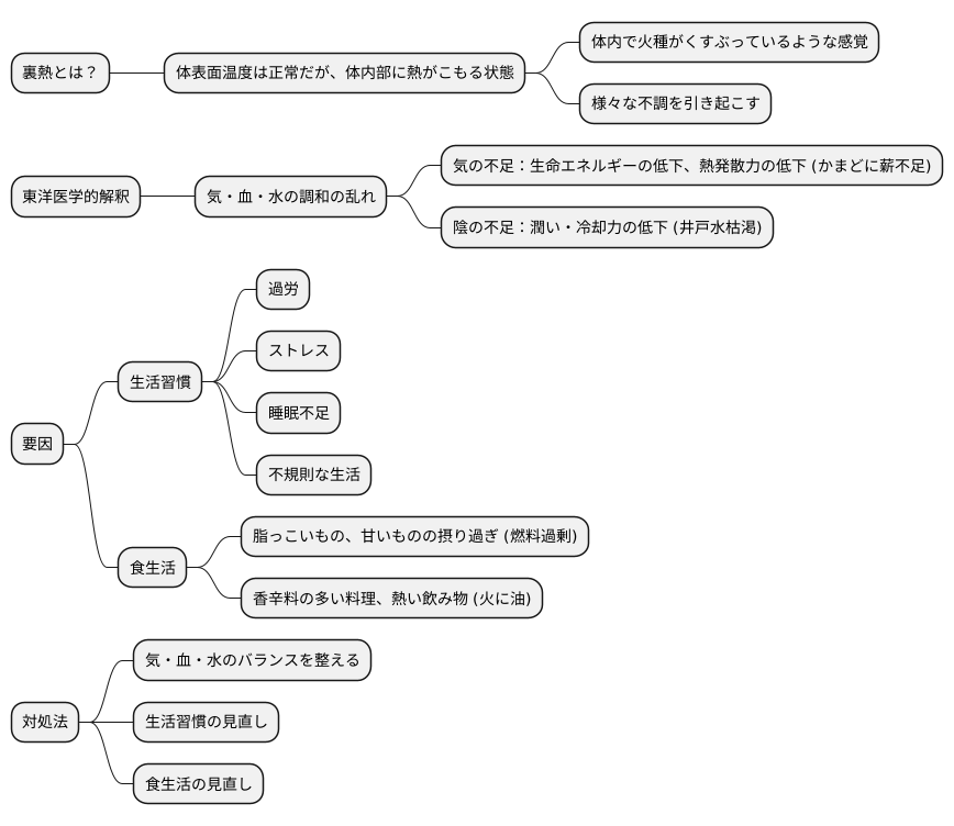 裏熱の原因