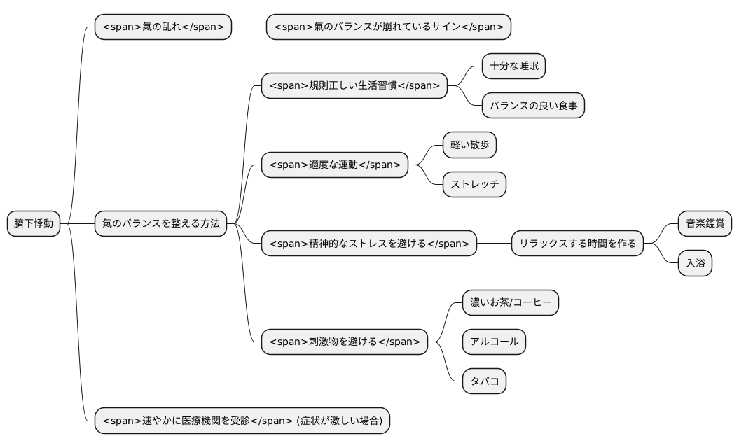日常生活での注意点