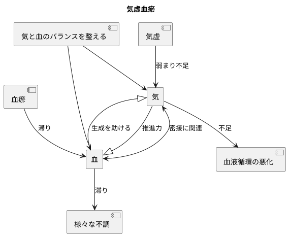 気虚血瘀とは