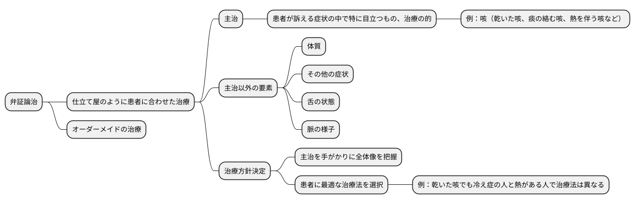主治と弁証論治