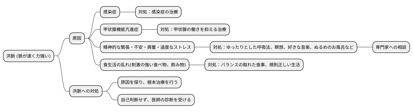 洪脈への対処法