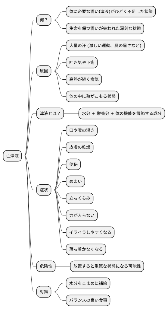 亡津液とは何か