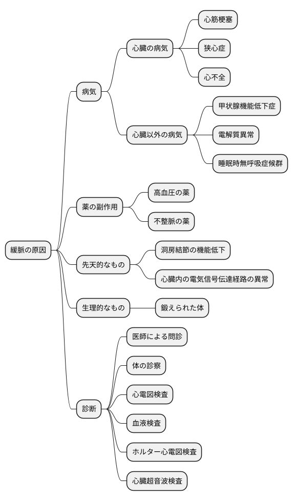 緩脈の原因