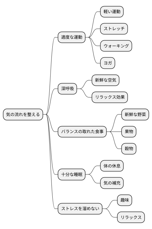 日常生活での行気