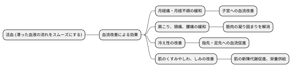 活血で期待できる効果