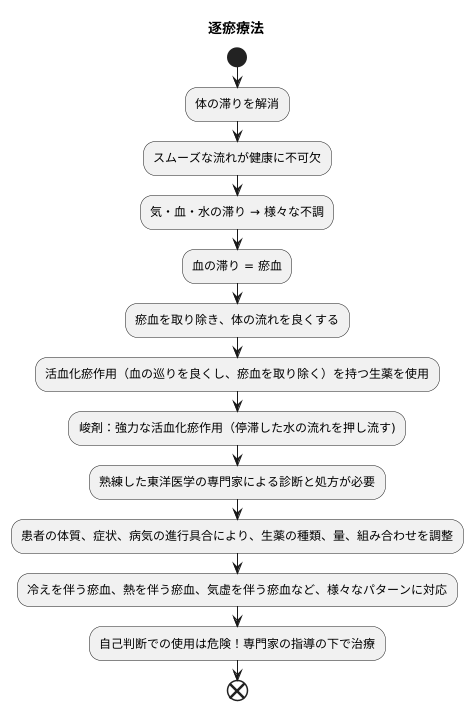 逐瘀療法の特徴