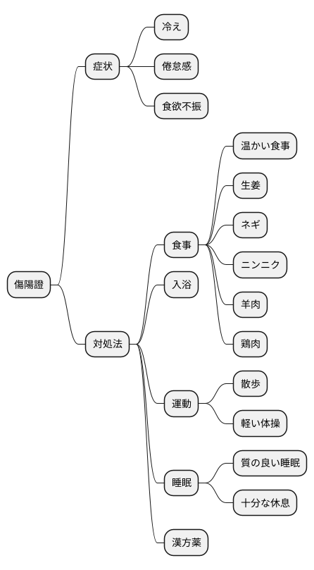 傷陽證への対処法