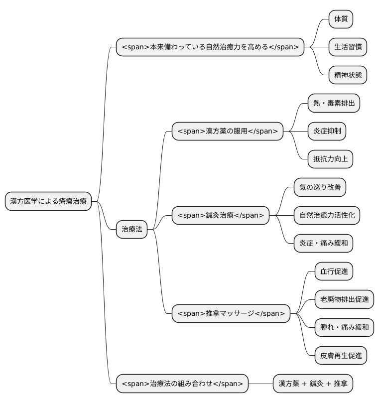 漢方医学における治療法