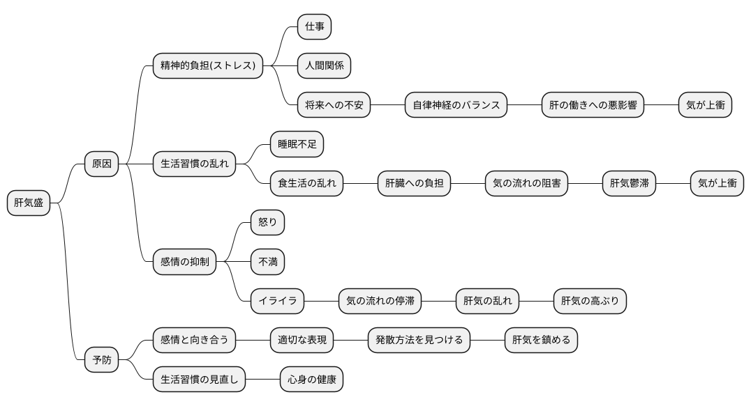 肝気盛の原因