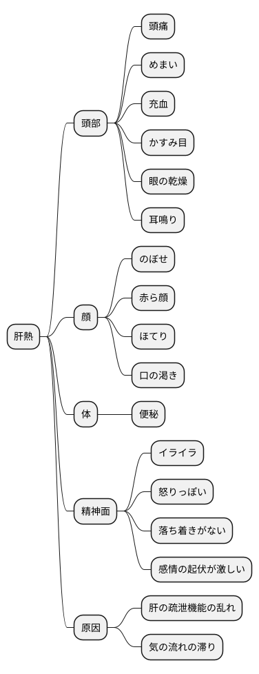 肝熱の症状